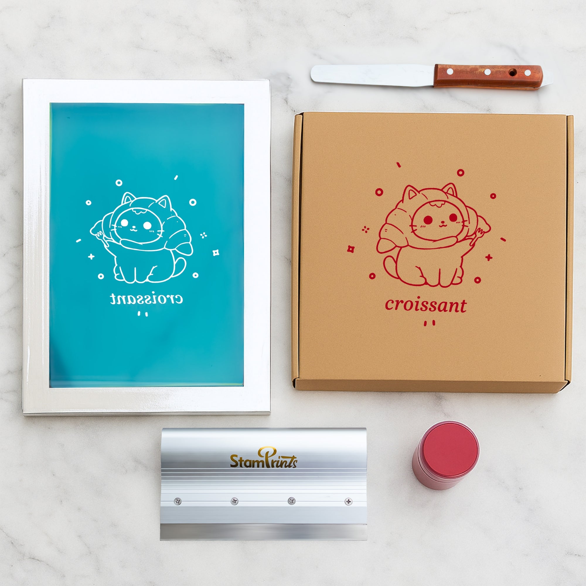 Cadre de sérigraphie en aluminium personnalisé pré-brûlé4