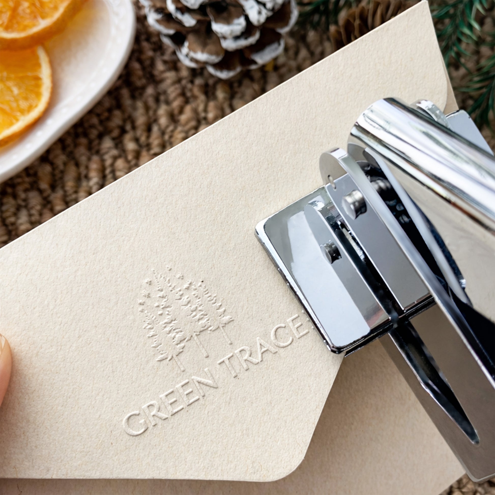 Custom Rectangle Embosser - Personalized Seal for Business, Library & Stationery4