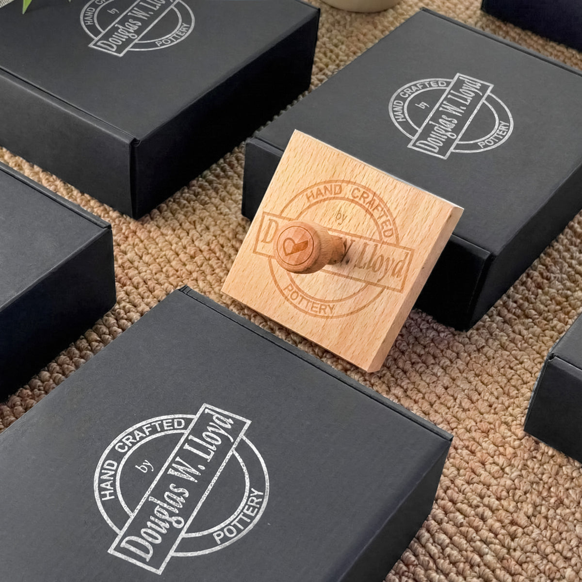 Tampons en caoutchouc personnalisés en bois pour entreprise et artisanat avec votre logo : Artwork11
