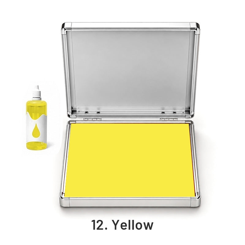 Extra Large Quick-Dry Multi-Color Ink Pad with Metal Case12