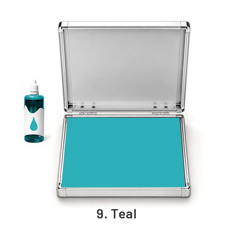Extra Large Quick-Dry Multi-Color Ink Pad with Metal Case9