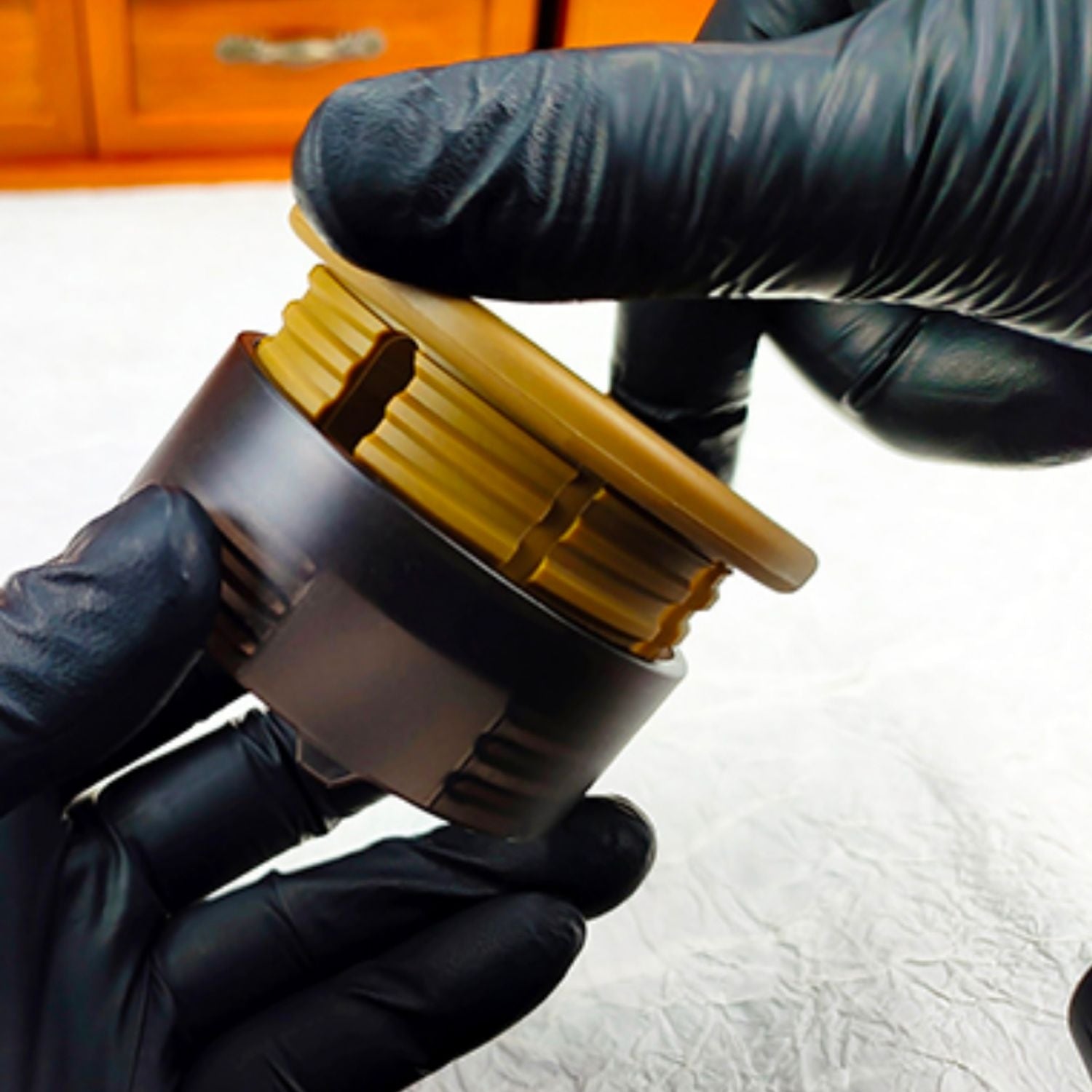Réchaud à Cire Anti-Adhésif Doré Réglable en Hauteur6