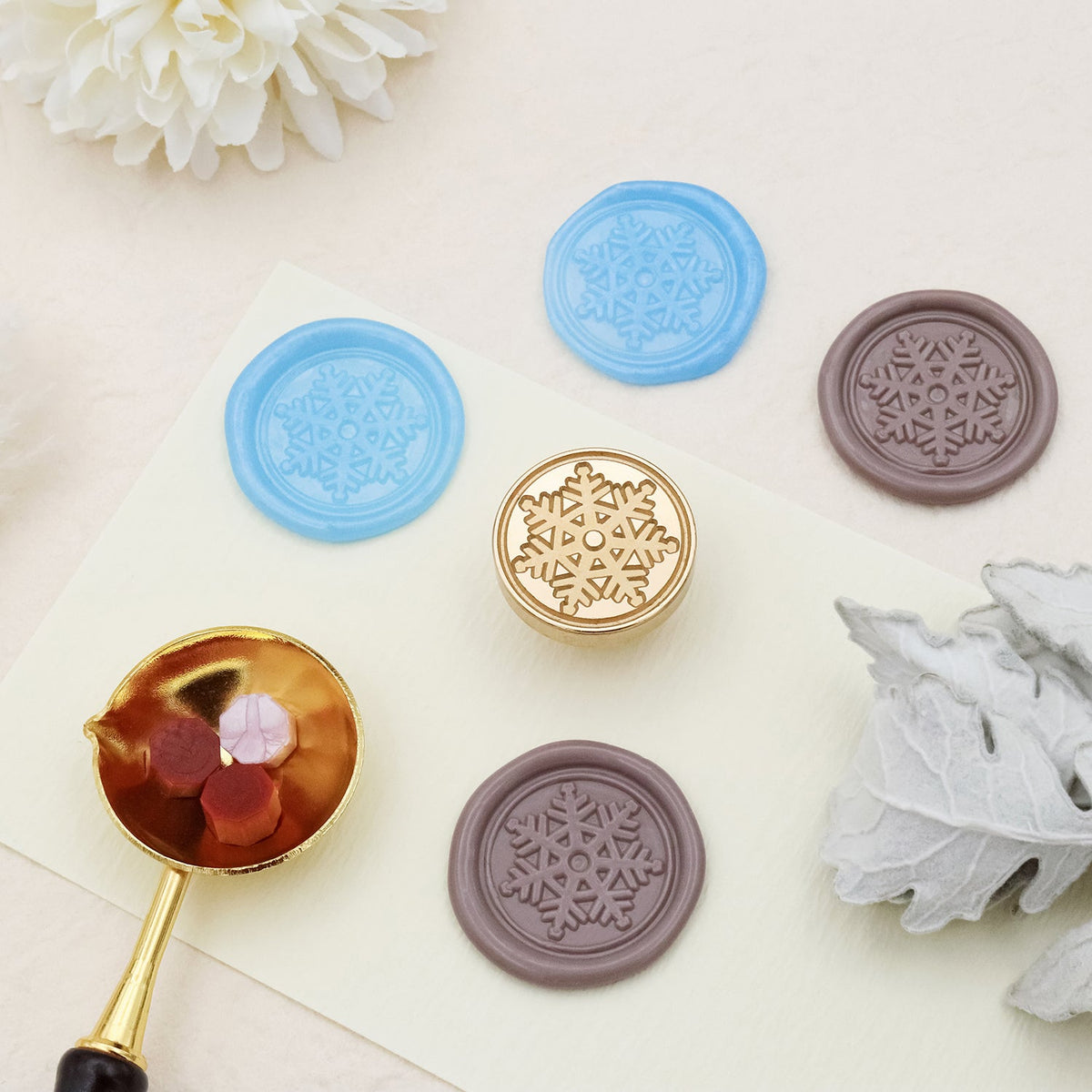 Stamprints Snowflake Wax Seal Stamp 2