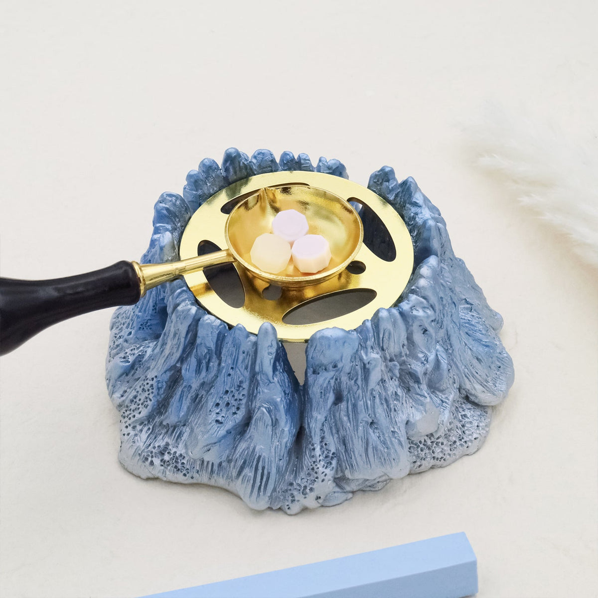 Stamprints Porte-cuillère à cire Réchaud à cire Volcano pour Faire Fondre la Cire à cacheter 1